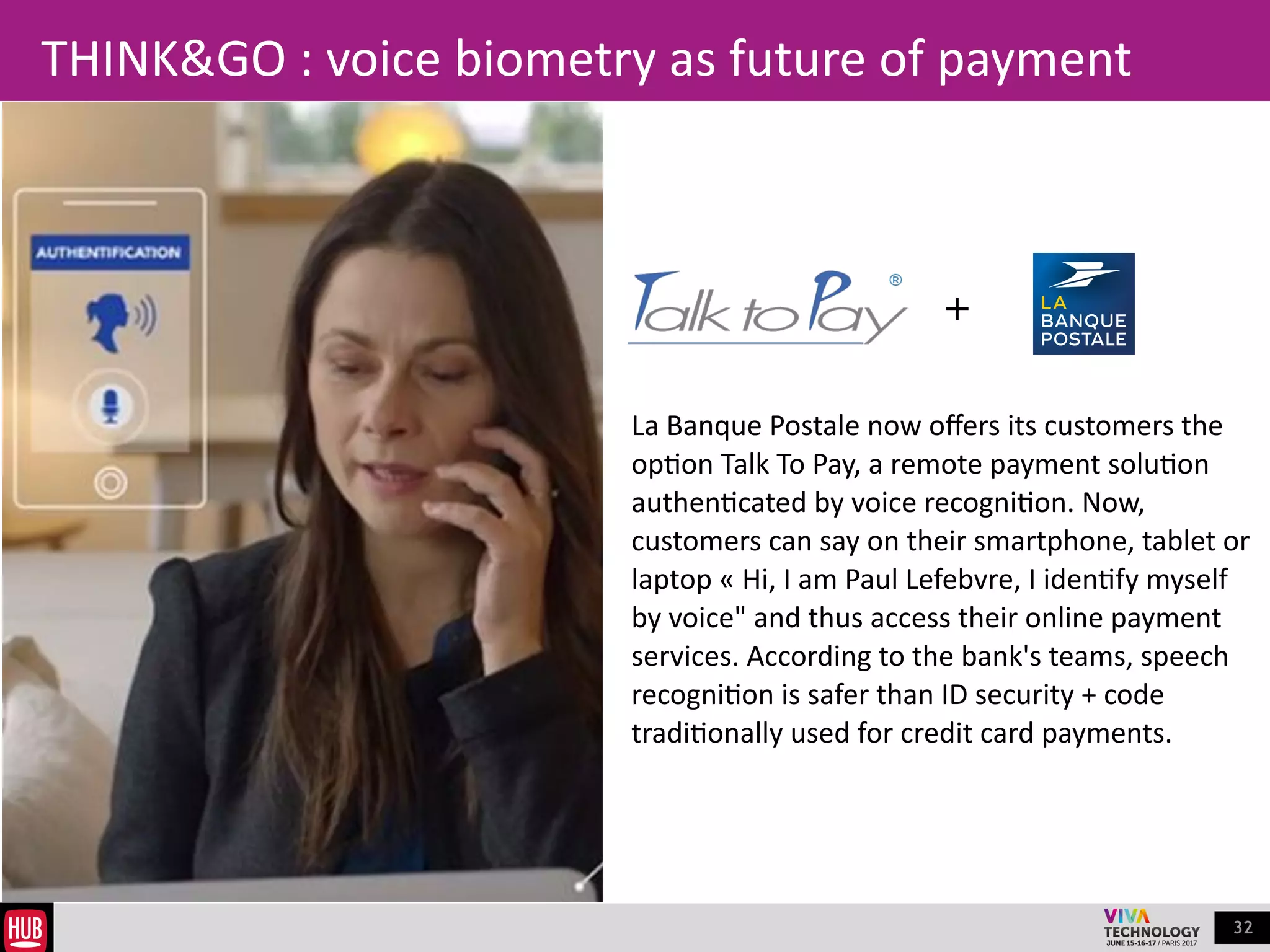 32
When	
  IA	
  meets	
  IoT
«  IoT collect data and IA delivers real-time
information.  It is two complementary things to
analyze the behavior of customers. »
« The keys of successful IoT and AI are
Tranversality and co-construction. We need to
focus on human. »
« AI helps us to know, understand what is going
on and helps us predict what will happen. »
«  Data and IoT are leverage to improve the
quality of the production and so improve quality
of our services. »
Andreas Kunze
CO-FOUNDER AND CEO, KONUX
Benoît Tiers
CDIO, SNCF GROUP
Jeremy Harroch
FOUNDER AND CEO, QUANTMETRY
 