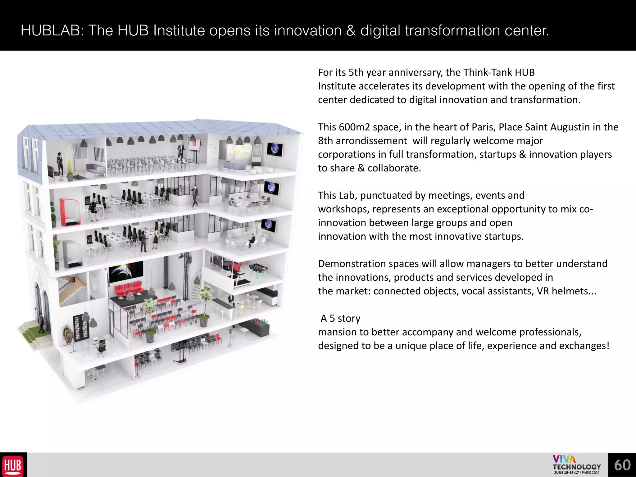 60
CAD.42 : THE FIRST CONSTRUCTION 4.0 COMPANY
CAD.42	
   oﬀers	
   a	
   geolocaWon	
   system	
   to	
  
track	
   people	
   and	
   assets	
   in	
   order	
   to	
  
proacWvely	
  detect	
  safety	
  risks	
  and	
  alert	
  
workers.	
   AddiWonally,	
   their	
   system	
  
gathers	
   ﬁeld	
   insights	
   to	
   improve	
  
workﬂow	
   eﬃciency	
   thanks	
   to	
   BI	
   &	
   Big	
  
Data	
  integraWon	
  in	
  the	
  BIM.	
  
+
+
 