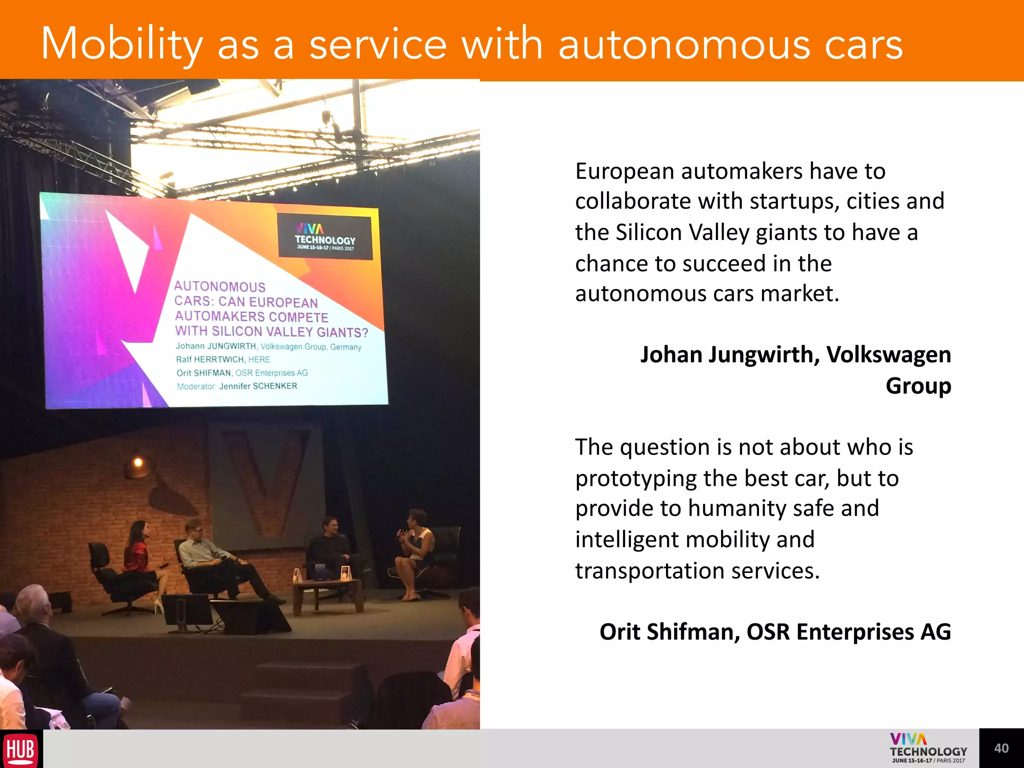 40
FUTURE OF
TRANSPORT
 