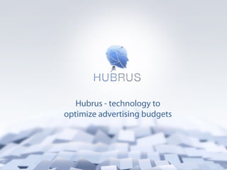Hubrus - technology to
optimize advertising budgets
 