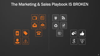 The Marketing & Sales Playbook IS BROKEN
6
 