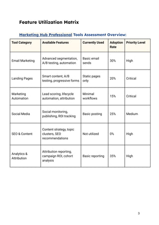 [SAMPLE] Comprehensive HubSpot Audit Report: Maximizing Professional ...