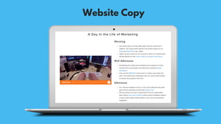 Website Copy
 