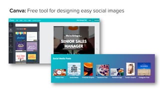 Canva: Free tool for designing easy social images
 