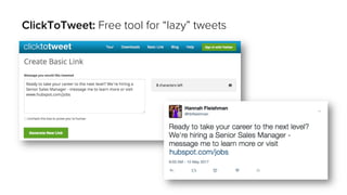 ClickToTweet: Free tool for “lazy” tweets
 