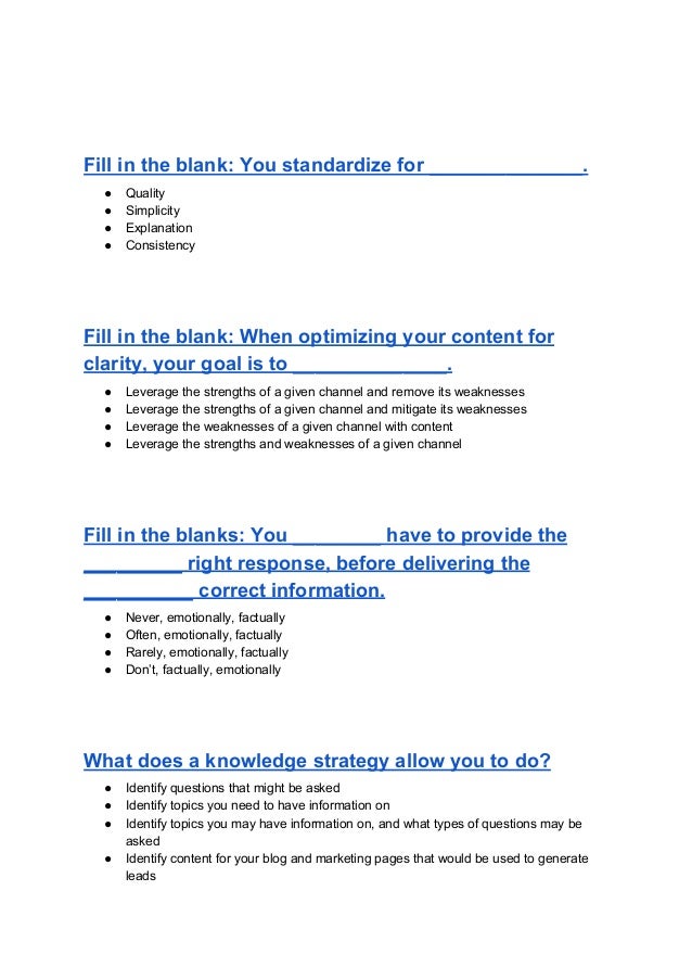 Hubspot Inbound Certification Test Answers