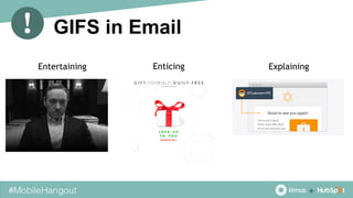 Enticing ExplainingEntertaining
GIFS in Email
 