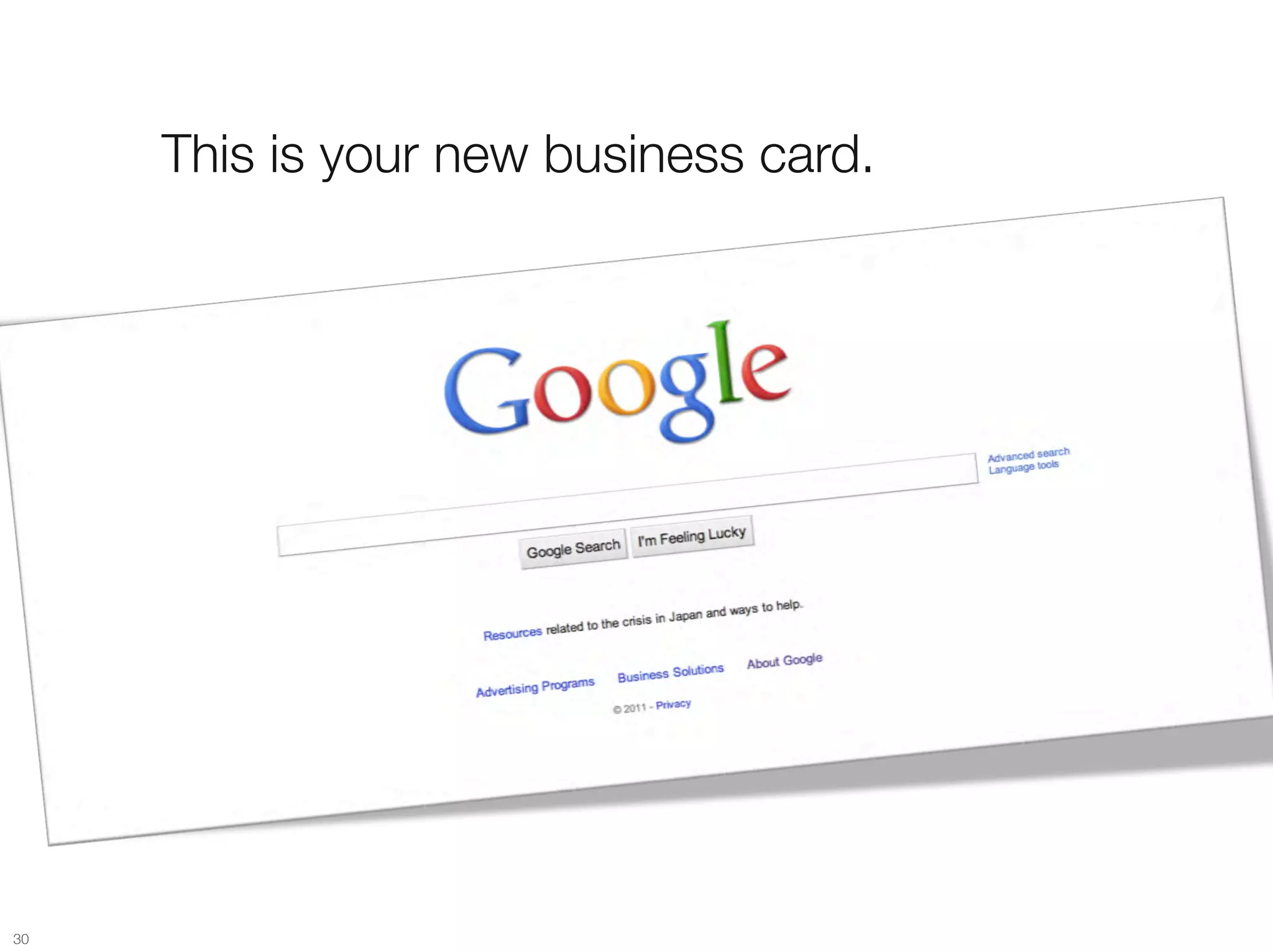 This is your new business card.




30
 