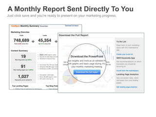 A Monthly Report Sent Directly To You
Just click save and you’re ready to present on your marketing progress.
 