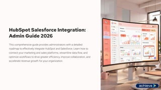 HubSpot Salesforce Integration Admin Guide | PDF