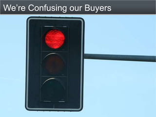 We’re Confusing our Buyers<br />