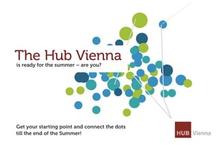 The Hub Vienna
is ready for the summer – are you?




Get your starting point and connect the dots
till the end of the Summer!
 