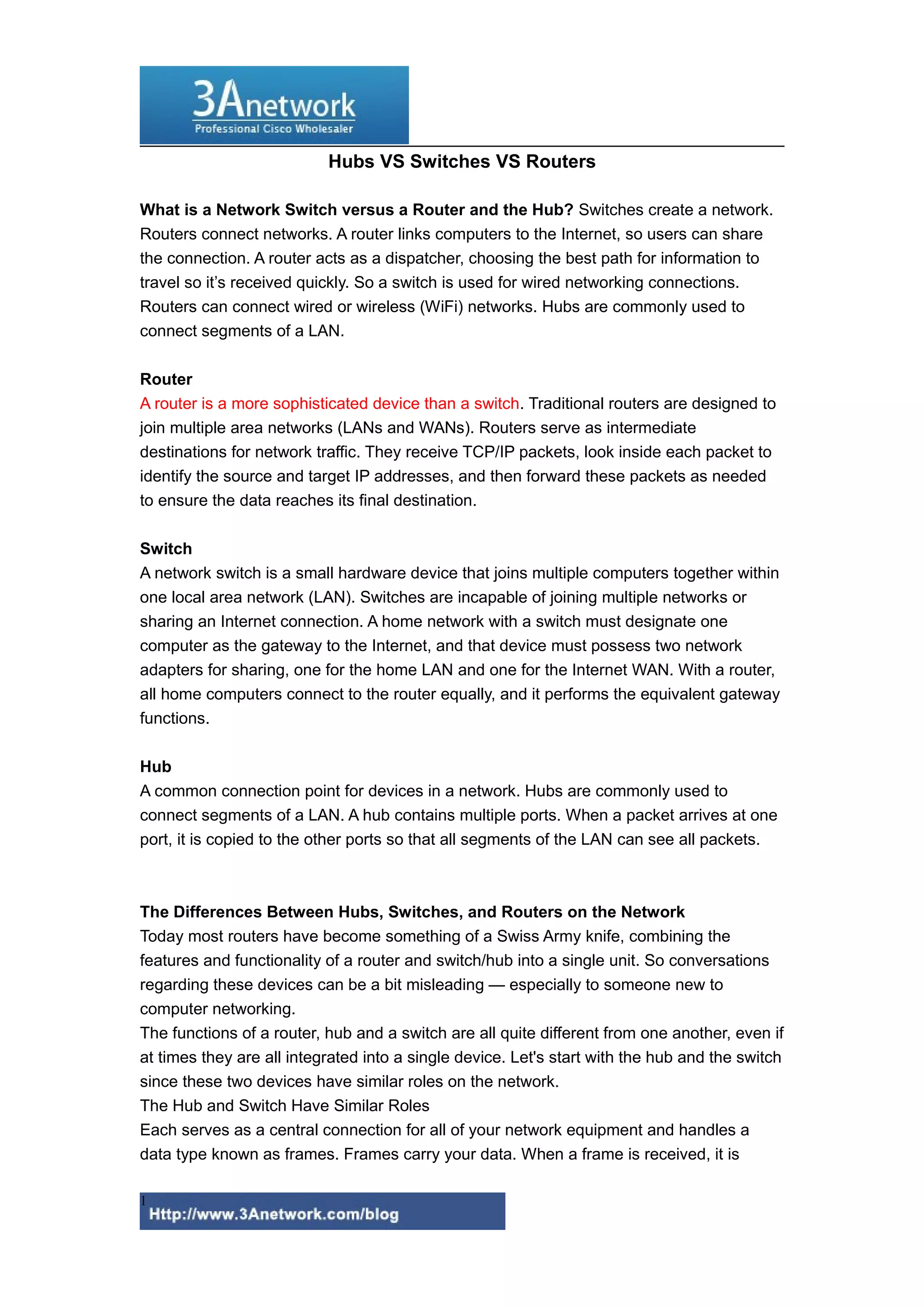 Hubs Vs Switches Vs Routers Pdf Hubs Vs Switches Vs Routers Pdf