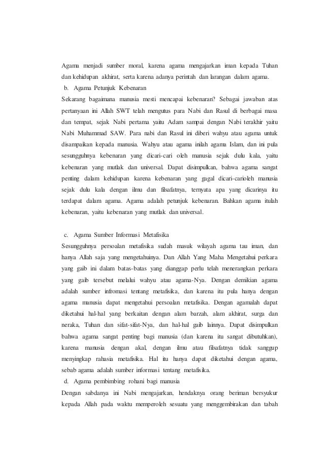 Hubungan Agama Dan Manusia