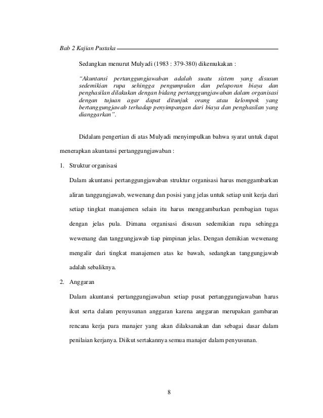 Hubungan Antara Penerapan Akuntansi Pertanggungjawaban Dengan Efektiv