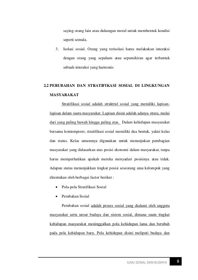 Hubungan Antara Perubahan Sosial Dan Kebudayaan
