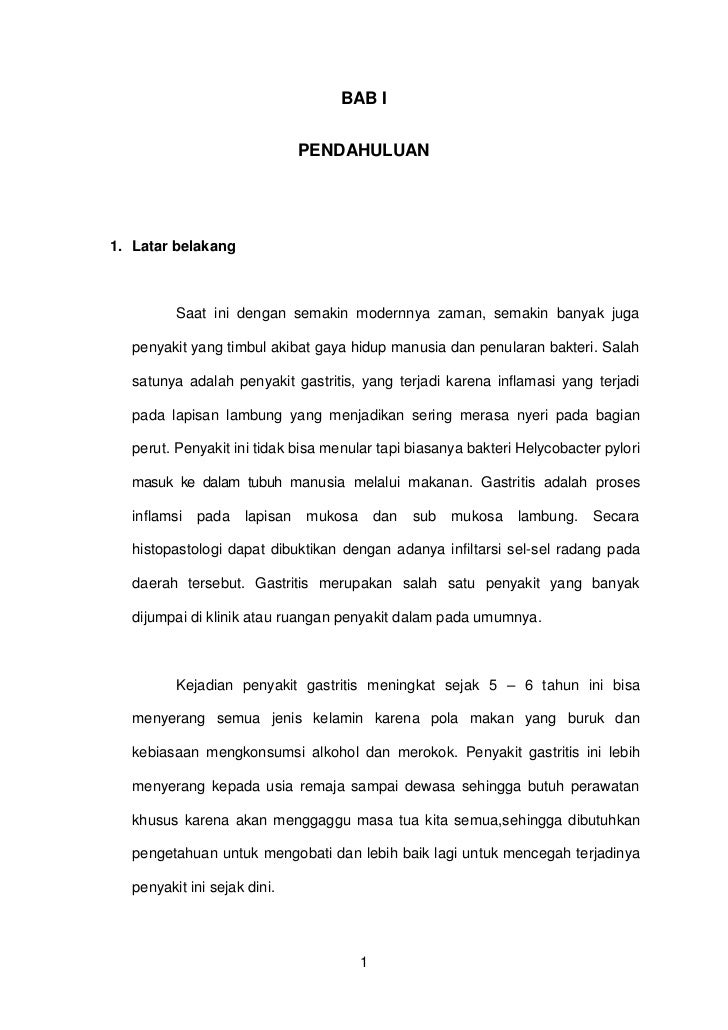 Hubungan Antara Pola Makan Dengan Kejadian Gastritis Pada Mahasiswa S