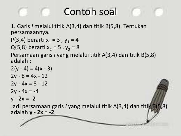 Matematika Hubungan Antar Garis