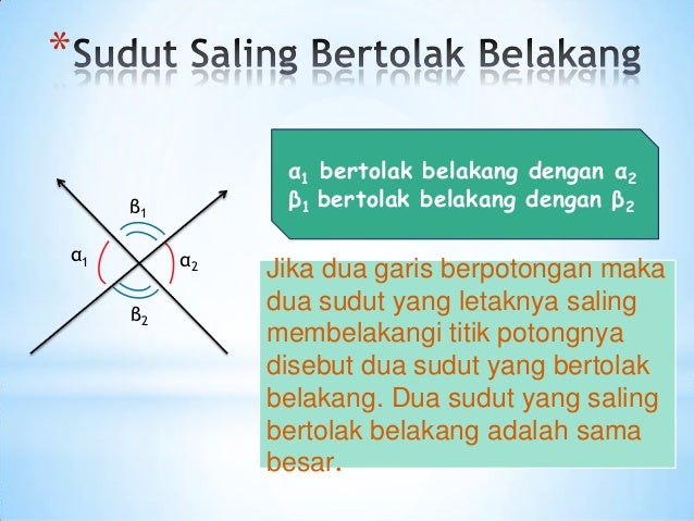 Hubungan Antar Sudut Jika Dua Garis Sejajar Dipotong Hubungan Antar Sudut Jika Dua Garis Sejajar Dipotong