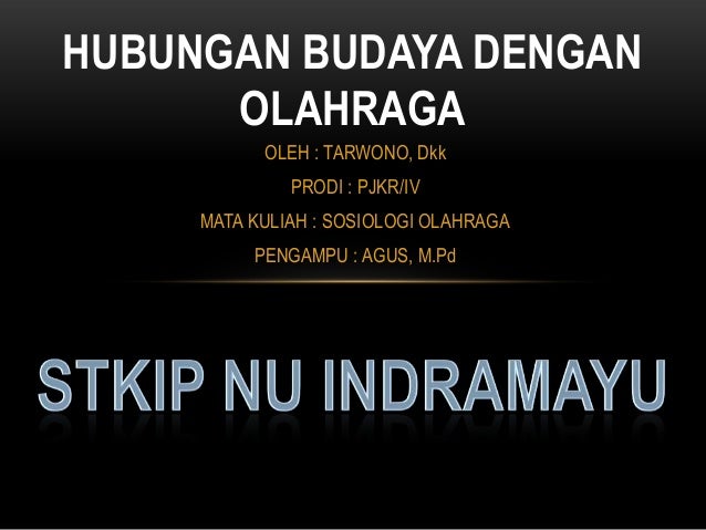 Hubungan Budaya Dengan Olahraga