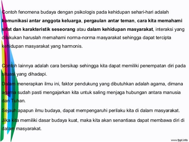 Hubungan Budaya Dengan Psikologi