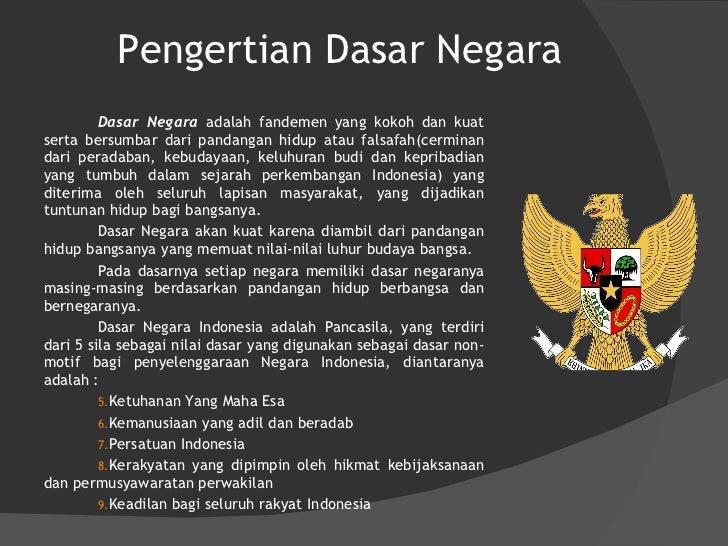 Hubungan dasar negara dan konstitusi