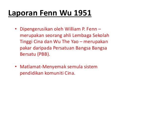 Laporan Fenn Wu 1951 Laporan Barnes
