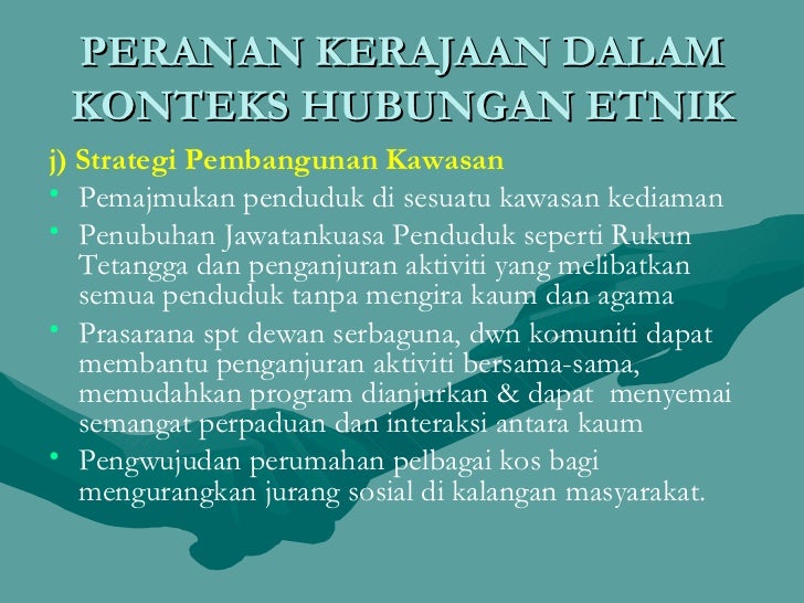 Hubungan Etnik Sumbangan Kerajaan Masyarakat 1