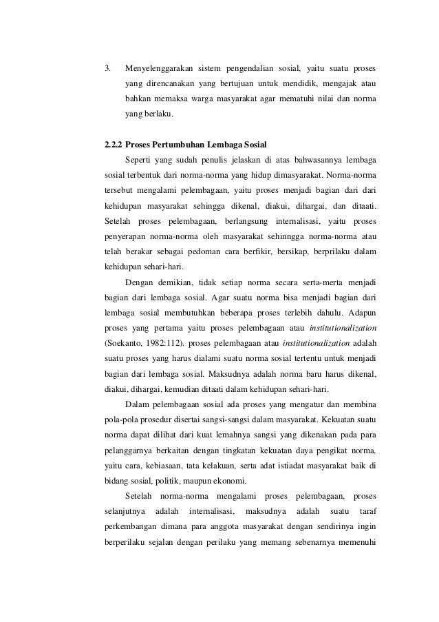 Hubungan Hukum Dengan Lembaga Sosial