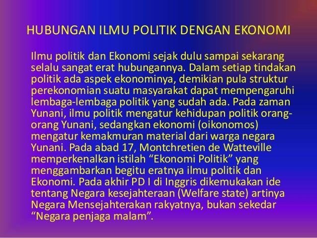 Hubungan Ilmu Politik Dengan Ilmu Sosial Lainya