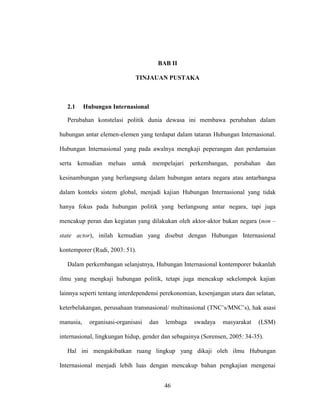 Hubungan Internasional Mutlak Diperlukan Pada Masa Sekarang Ini Karena Hubungan internasional