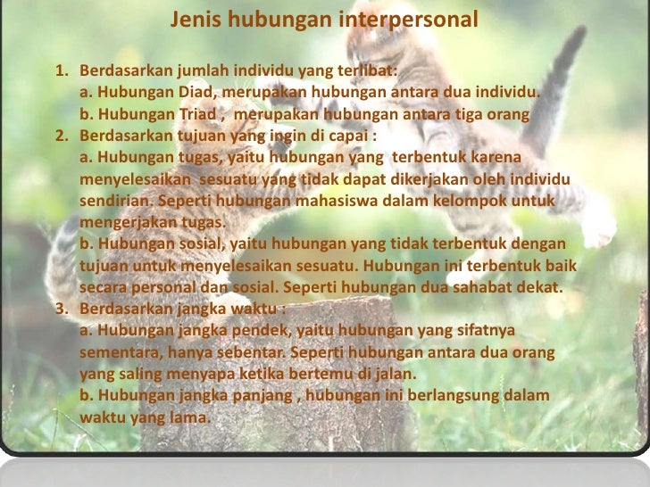 Hubungan Interpersonal