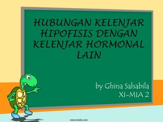 HUBUNGAN KELENJAR
HIPOFISIS DENGAN
KELENJAR HORMONAL
LAIN
by Ghina Salsabila
XI-MIA 2
 