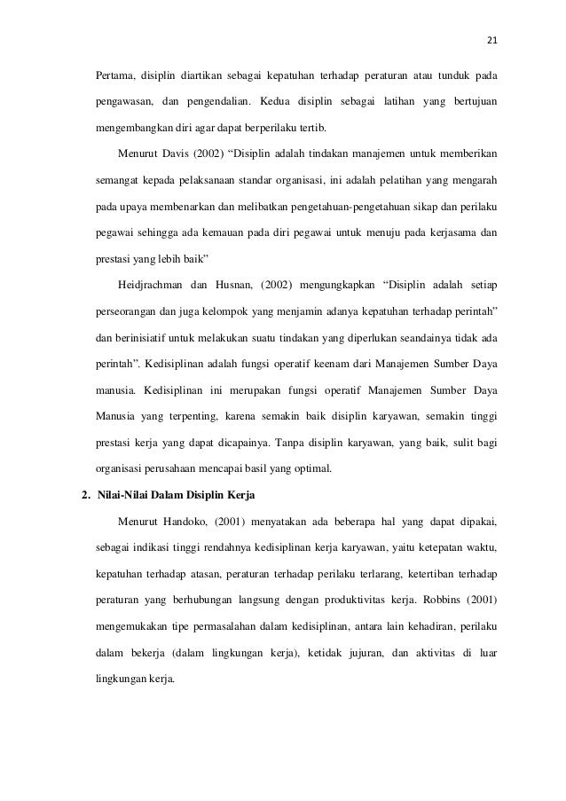 Hubungan pengetahuan, motivasi kerja, disiplin kerja dan 