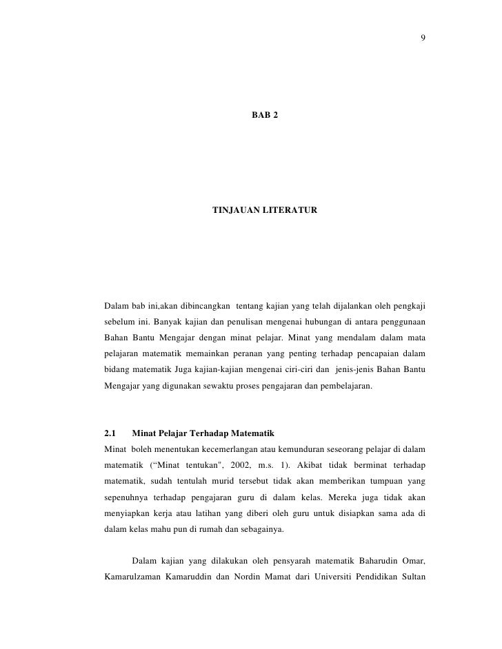 Hubungan Di Antara Penggunaan Bahan Bantu Mengajar Dengan Minat Pelaj