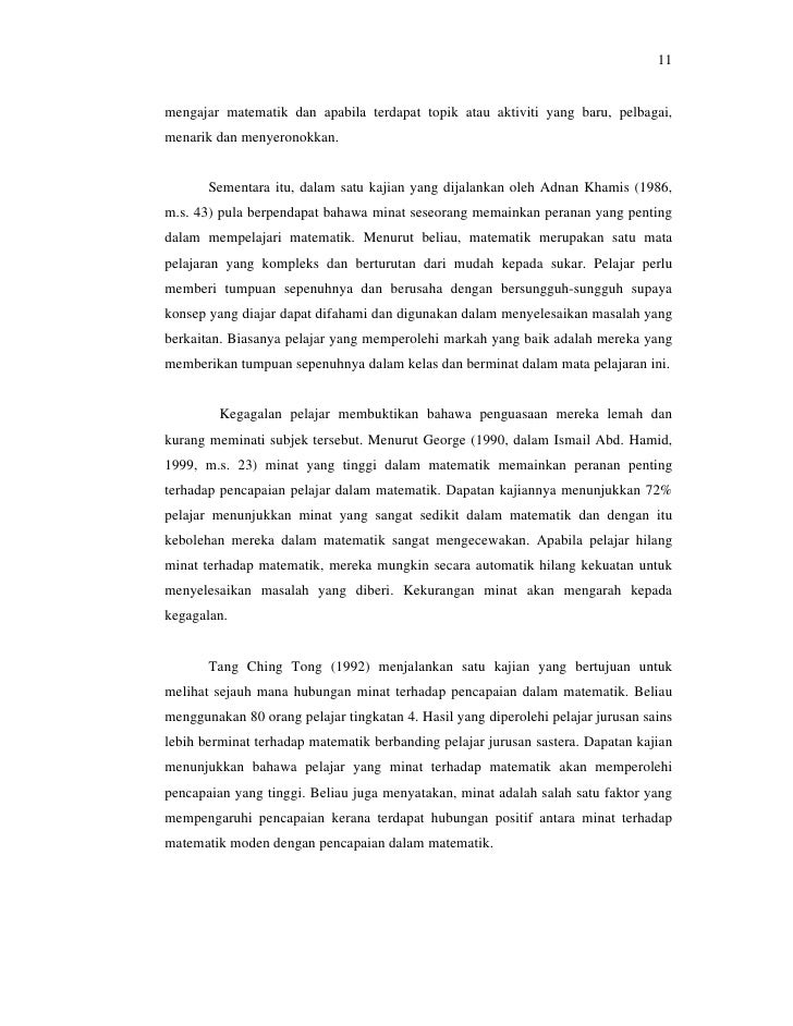 Hubungan Di Antara Penggunaan Bahan Bantu Mengajar Dengan Minat Pelaj