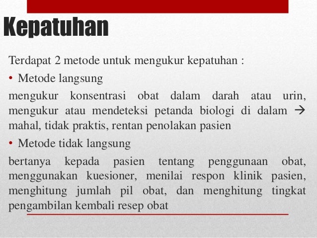 Hubungan tingkat kepatuhan minum obat penderita DM tipe 2 