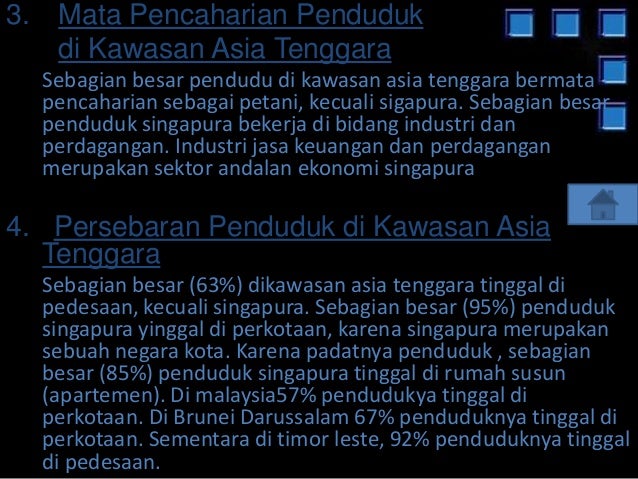 Hubungan Unsur Geografis Dan Penduduk Asia Tenggara