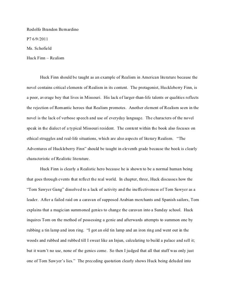 Реферат: Huck Finn Freedom Essay Research Paper It