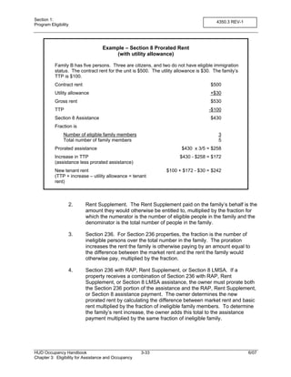 Hud 8:13 occupancy handbook chapter 3 | PDF