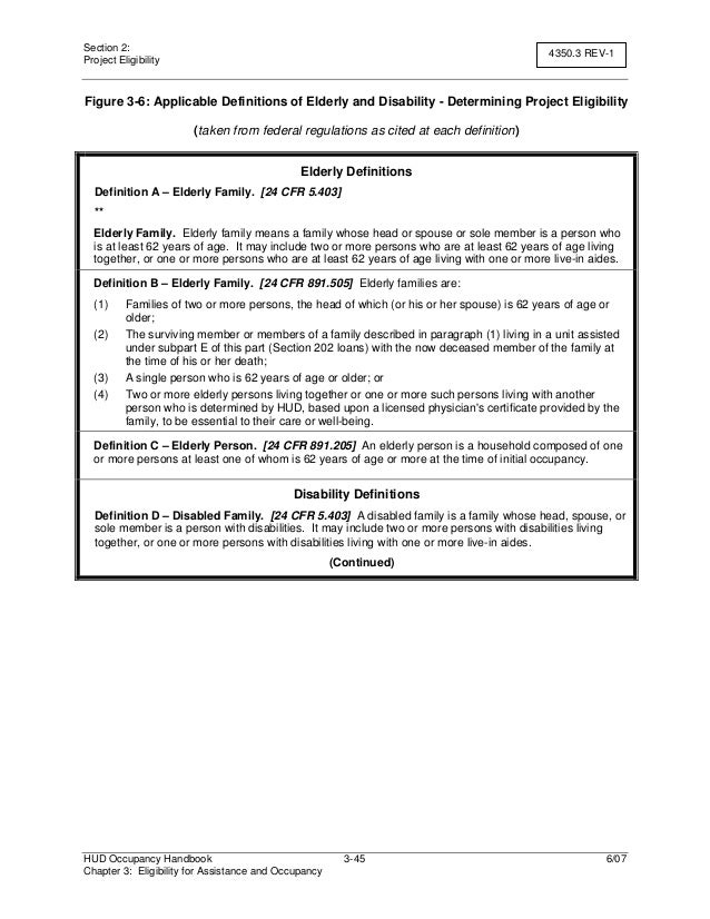 Hud 813 occupancy handbook chapter 3