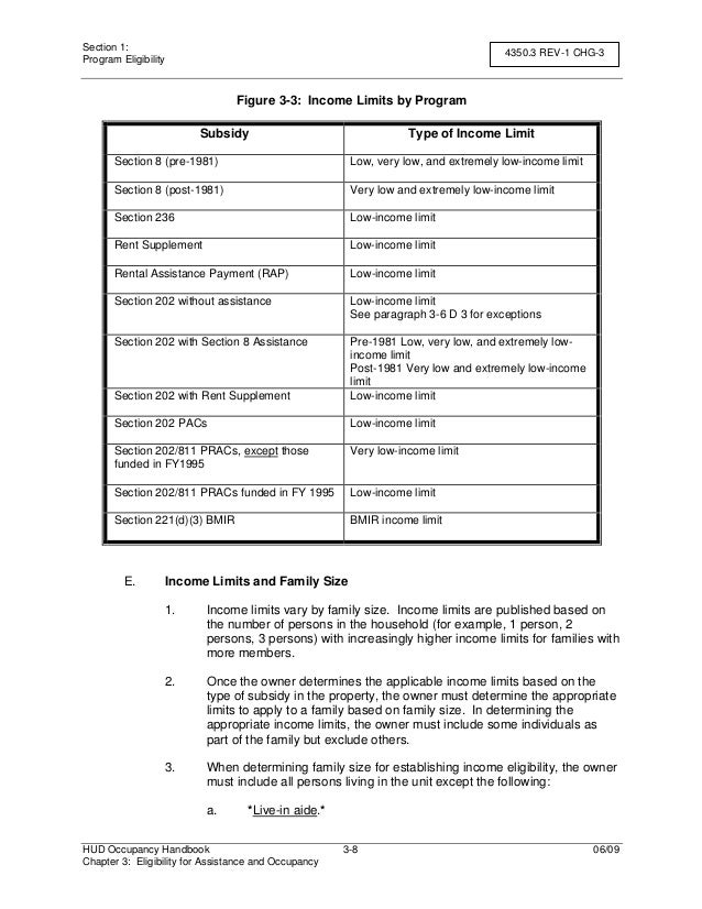 Hud 813 occupancy handbook chapter 3