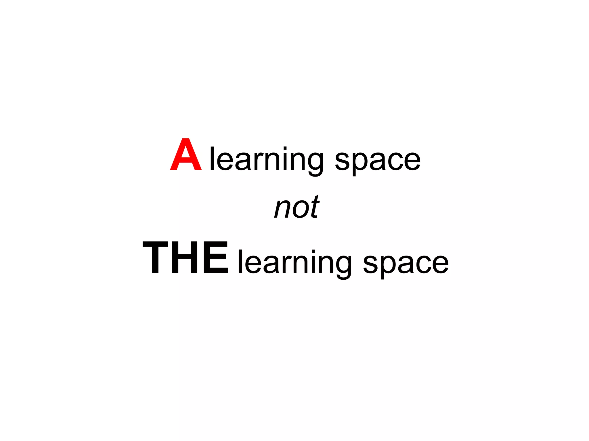 Networked
Educators
Networked
Students
Physical
Spaces
Bounded
Online
Spaces
Open
Online
Spaces
Image: CC BY-SA 2.0 Catherine Cronin
 