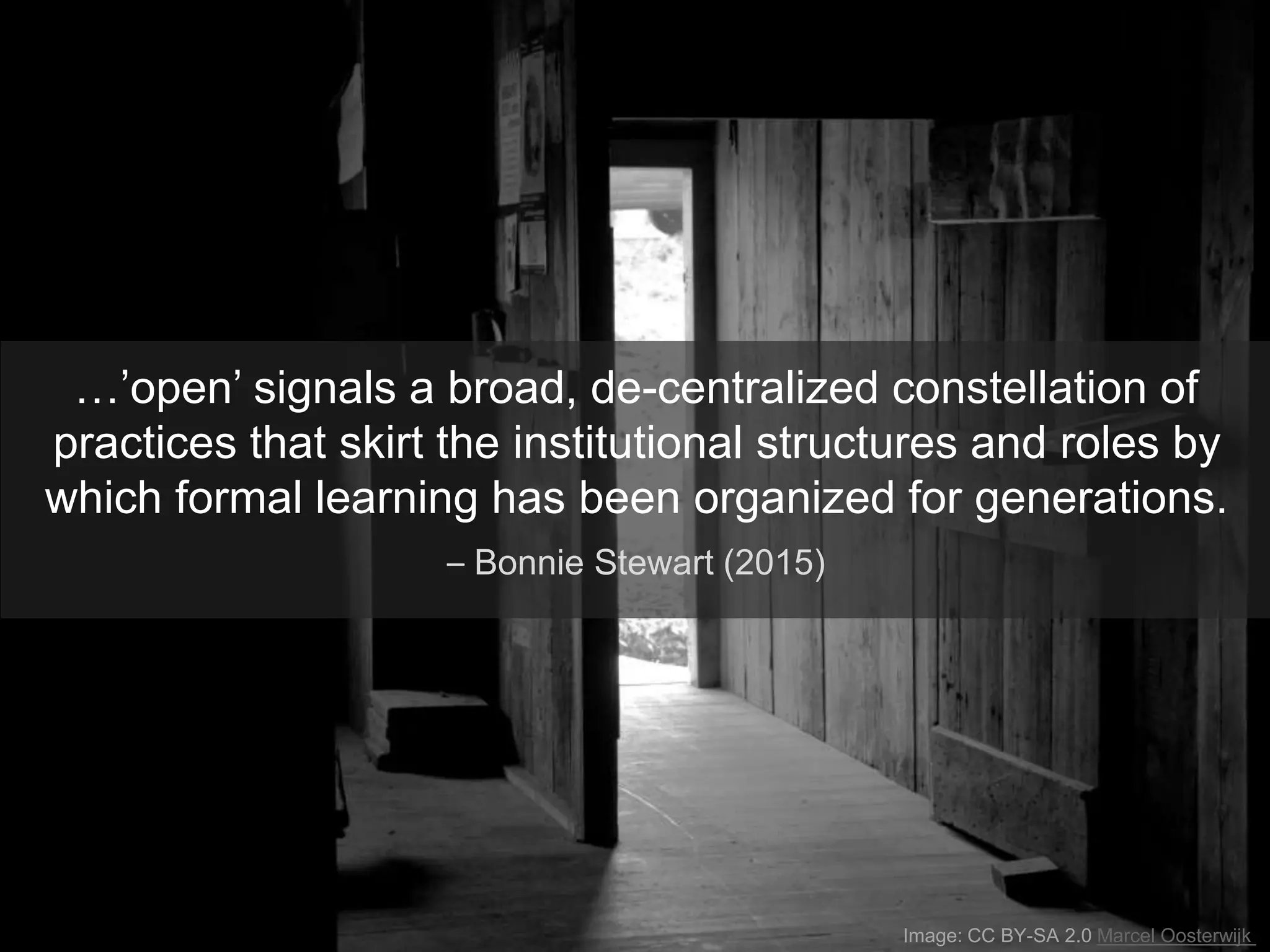 Image CC BY 2.0 vramek
#2 choose open
where possible & appropriate
 