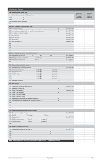 Blank Form Hud Settlement Statement | PDF