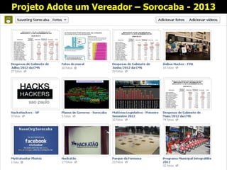Projeto Adote um Vereador – Sorocaba - 2013
 