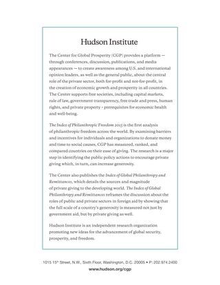 1015 15th
Street, N.W., Sixth Floor, Washington, D.C. 20005 • P: 202.974.2400
www.hudson.org/cgp
The Center for Global Pro...