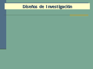 Diseños de Investigación 