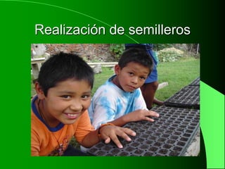Realización de semilleros
 