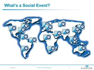 What’s a Social Event?




  21/05/2012   B. HUET - VIGTA'12 Keynote   -7
 
